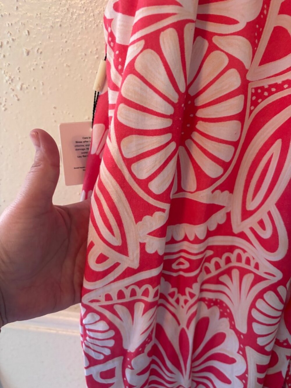 Anthropologie Peixoto Parker Pink White Floral Sleeveless Maxi Dress Size L - Picture 12 of 12